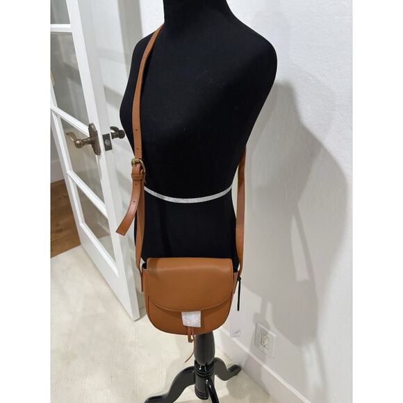 NWT JJ Winters Ivy Crossbody Bag Genuine Leather Camel Color - Picture 4 of 5